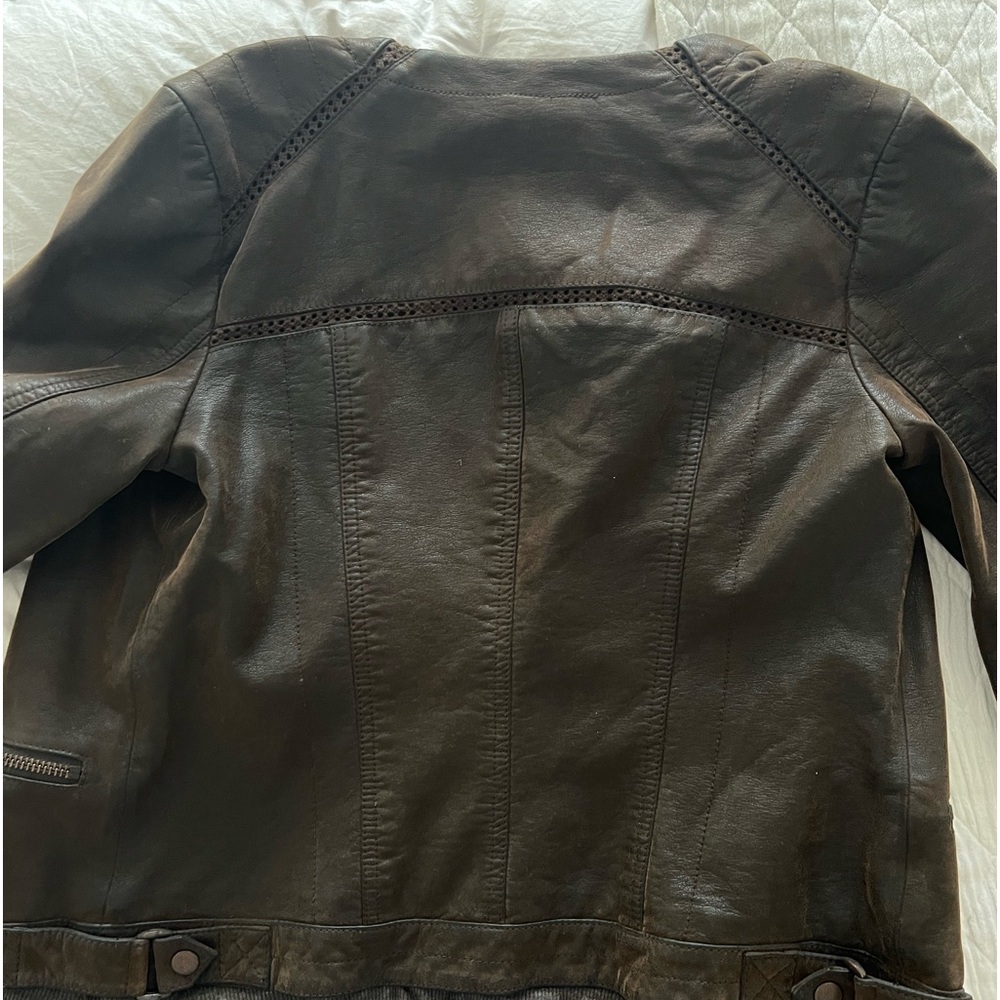 Anthro leather jacket - Picture 4 of 5
